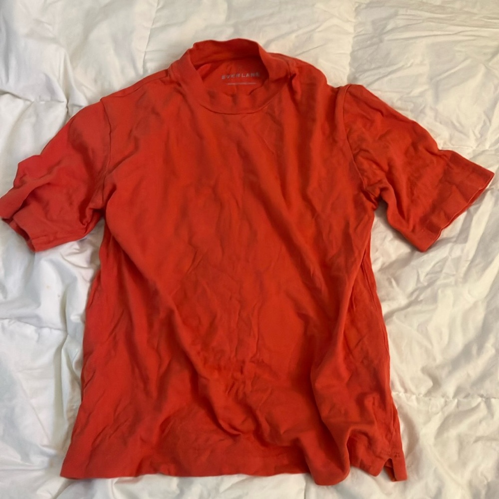 everlane xs orange top
